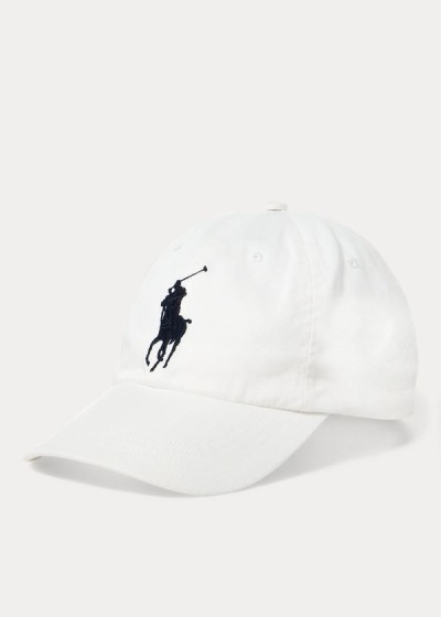 Gorra Polo Ralph Lauren Hombre Blancos - Big Pony Chino Baseball - WNBDR3470